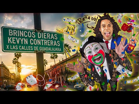 ÉPICO Brincos Dieras & Kevyn Contreras CAMINANDO POR LA CALLES DE GUADALAJARA