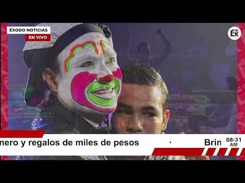 Brincos Dieras lo vuelve a hacer y ayuda a un joven en el palenque de Hermosillo con dinero y regalo