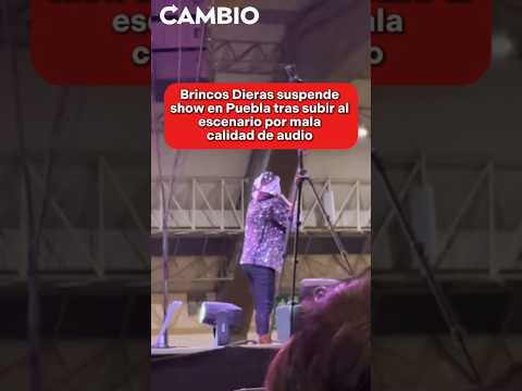 Brincos Dieras suspende show en Puebla tras subir al escenario por mala calidad de audio
